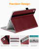DTTO iPad Mini 4 Case, Premium Leather Folio Stand Cover Case with Multi-Angle Viewing and Auto Wake-Sleep Function, Front Pocket for Apple iPad Mini 4 - Brown