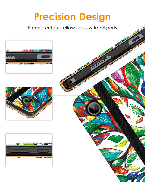 DTTO for Samsung Galaxy Tab A8 10.5 inch Case 2022, Premium Leather Business Folio Stand Cover with Built-in Hand Strap for Samsung Galaxy Tab A8 10.5’’ 2022 Model [SM-X200/X205/X207], Black