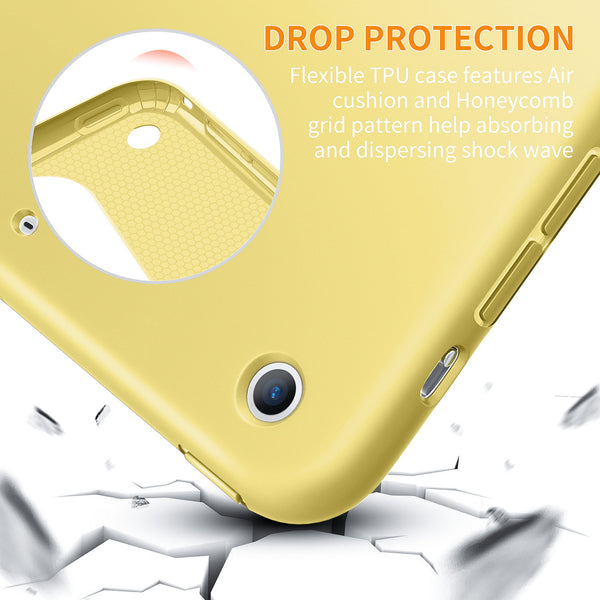 iPad Mini Case for iPad Mini 3/2 / 1, DTTO Ultra Slim Lightweight Smart Case Trifold Cover Stand with Flexible Soft TPU Back Cover for iPad Apple Mini, Mini 2, Mini 3 [Auto Sleep/Wake],NavyBlue