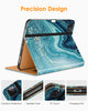 DTTO iPad Pro 12.9 6th / 5th / 4th / 3rd Generation Case 2022/2021/2020/2018, Premium Leather Folio Stand Cover with Built-in Apple Pencil Holder -Auto Wake/Sleep and Multi Viewing Angles,Brown