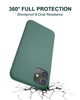 DTTO Compatible with iPhone 11 Case, [Romance Series] Full Covered Silicone Cover [Enhanced Camera and Screen Protection] with Honeycomb Grid Pattern Cushion for iPhone 11 6.1” 2019, Mint Green