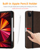 DTTO Case for iPad Pro 11 Inch 4th/3rd/2nd/1st Generation 2022/2021/2020/2018,Premium PU Leather Folio Stand Cover with Hand Strap,Fit iPad Air 4/5 - Auto Wake/Sleep,Multiple Viewing Angles, Brown