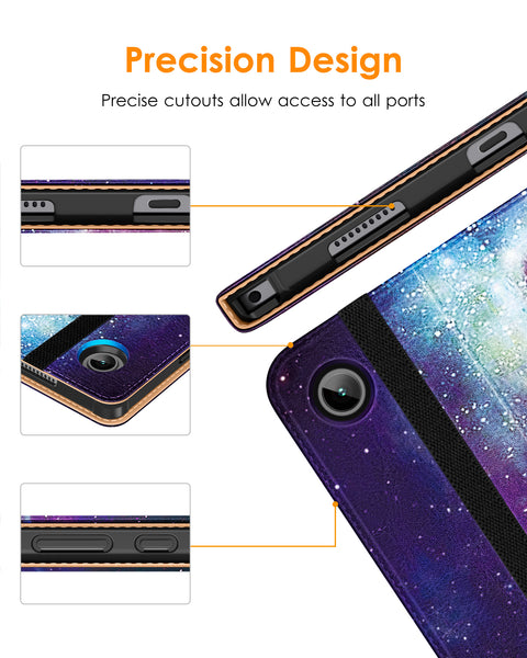 DTTO for Samsung Galaxy Tab A8 10.5 inch Case 2022, Premium Leather Business Folio Stand Cover with Built-in Hand Strap for Samsung Galaxy Tab A8 10.5’’ 2022 Model [SM-X200/X205/X207], Black