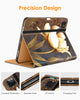 DTTO iPad Pro 12.9 6th / 5th / 4th / 3rd Generation Case 2022/2021/2020/2018, Premium Leather Folio Stand Cover with Built-in Apple Pencil Holder -Auto Wake/Sleep and Multi Viewing Angles,Brown