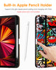 DTTO Case for iPad Pro 11 Inch 4th/3rd/2nd/1st Generation 2022/2021/2020/2018,Premium PU Leather Folio Stand Cover with Hand Strap,Fit iPad Air 4/5 - Auto Wake/Sleep,Multiple Viewing Angles, Brown