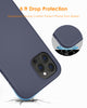 DTTO Compatible with iPhone 12/12 Pro Case,Shockproof Silicone [Romance Series] Cover [Enhanced Camera and Screen Protection] with Honeycomb Grid Cushion for iPhone 12 6.1” 2020,Midnight Green