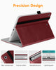 DTTO iPad Mini 1 2 3 Case, Premium Leather Folio Stand Cover Case with Multi-Angle Viewing and Auto Wake-Sleep Function, Front Pocket for Apple iPad Mini 1/Mini 2/Mini 3 - Brown