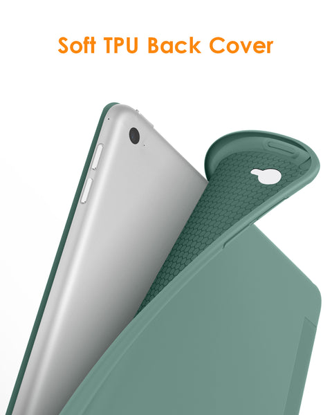 DTTO for iPad Air 2 Case (2014 Released), Ultra Slim Lightweight Smart Case Trifold Stand with Flexible Soft TPU Back Cover for Apple iPad Air 2 (Model A1566/A1567), Black