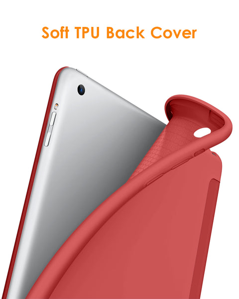 DTTO for iPad Air 1st Edition Case, (NOT for iPad Air 2 and Air 3) Ultra Slim Lightweight Smart Trifold Stand with Flexible Soft TPU Back Cover [Auto Sleep/Wake], Navy Blue