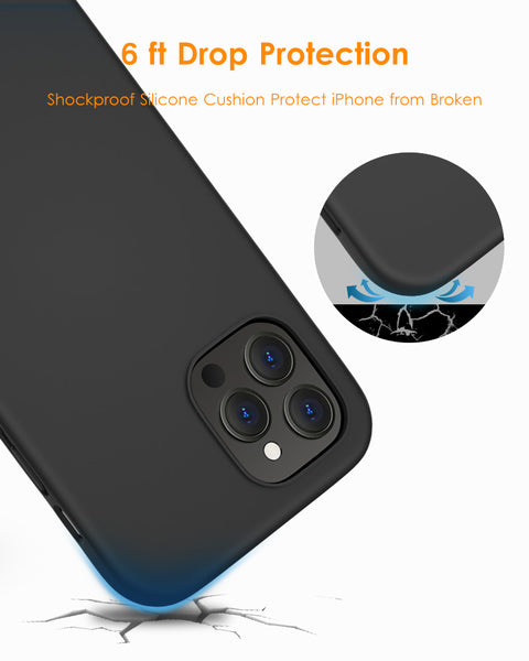 DTTO Compatible with iPhone 12/12 Pro Case,Shockproof Silicone [Romance Series] Cover [Enhanced Camera and Screen Protection] with Honeycomb Grid Cushion for iPhone 12 6.1” 2020,Midnight Green