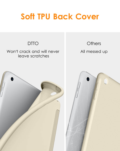 DTTO for iPad 9.7 Case 2018 iPad 6th Generation Case / 2017 iPad 5th Generation Case, Slim Fit Lightweight Smart Cover with Soft TPU Back Case for iPad 9.7 2018/2017 [Auto Sleep/Wake] - Navy Blue