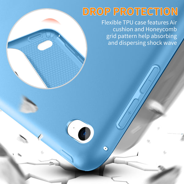 DTTO Case for iPad Mini 4,(Not Compatible with Mini 5th Generation 2019) Ultra Slim Lightweight Smart Case Trifold Stand with Flexible Soft TPU Back Cover for iPad mini4[Auto Sleep/Wake],Navy Blue