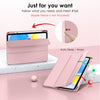 DTTO iPad 10th Generation Case 10.9 Inch 2022, Slim Tri-fold Stand Soft TPU Back with Pencil Holder for iPad 10 Case - Support Touch ID, Auto Sleep/Wake, and Honeycomb Grid Cushion, Black