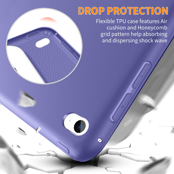 DTTO Case for iPad Mini 4,(Not Compatible with Mini 5th Generation 2019) Ultra Slim Lightweight Smart Case Trifold Stand with Flexible Soft TPU Back Cover for iPad mini4[Auto Sleep/Wake],Navy Blue