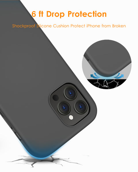 DTTO Compatible with iPhone 12/12 Pro Case,Shockproof Silicone [Romance Series] Cover [Enhanced Camera and Screen Protection] with Honeycomb Grid Cushion for iPhone 12 6.1” 2020,Midnight Green