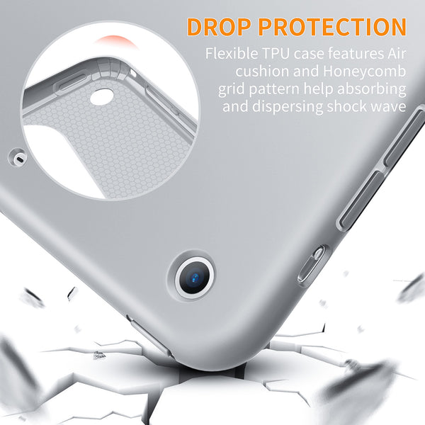 iPad Mini Case for iPad Mini 3/2 / 1, DTTO Ultra Slim Lightweight Smart Case Trifold Cover Stand with Flexible Soft TPU Back Cover for iPad Apple Mini, Mini 2, Mini 3 [Auto Sleep/Wake],NavyBlue