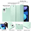 DTTO iPad Air Case 5th / 4th Generation 10.9 Inch, Hard Back, Sparkled and Sheen Front Cover for iPad Air 10.9" 5th / 4th Gen 2022 2020, Support 2nd Gen Pencil, Auto Sleep/Wake - Snow Blue