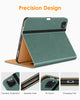 DTTO iPad Pro 12.9 6th / 5th / 4th / 3rd Generation Case 2022/2021/2020/2018, Premium Leather Folio Stand Cover with Built-in Apple Pencil Holder -Auto Wake/Sleep and Multi Viewing Angles,Brown
