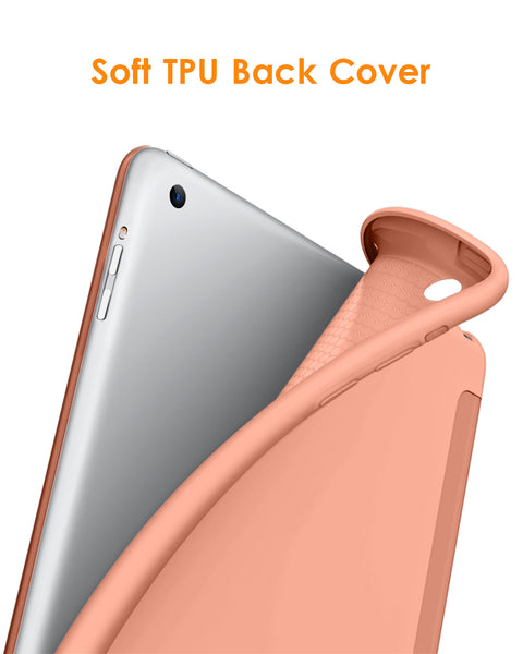 DTTO for iPad Air 1st Edition Case, (NOT for iPad Air 2 and Air 3) Ultra Slim Lightweight Smart Trifold Stand with Flexible Soft TPU Back Cover [Auto Sleep/Wake], Navy Blue