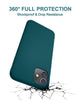 DTTO Compatible with iPhone 11 Case, [Romance Series] Full Covered Silicone Cover [Enhanced Camera and Screen Protection] with Honeycomb Grid Pattern Cushion for iPhone 11 6.1” 2019, Mint Green