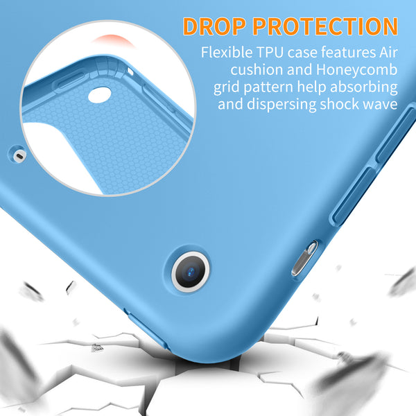 iPad Mini Case for iPad Mini 3/2 / 1, DTTO Ultra Slim Lightweight Smart Case Trifold Cover Stand with Flexible Soft TPU Back Cover for iPad Apple Mini, Mini 2, Mini 3 [Auto Sleep/Wake],NavyBlue