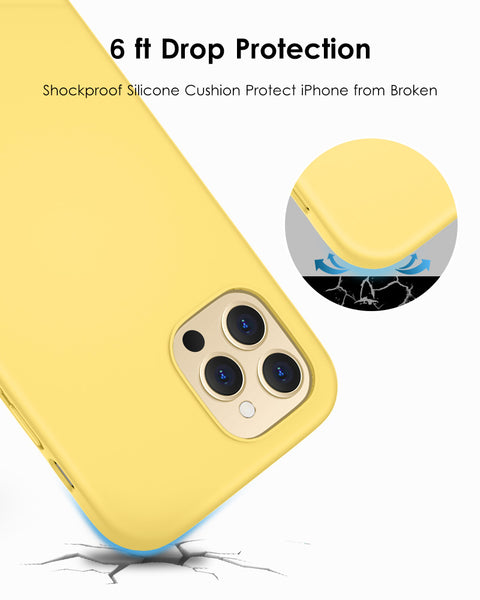 DTTO Compatible with iPhone 12/12 Pro Case,Shockproof Silicone [Romance Series] Cover [Enhanced Camera and Screen Protection] with Honeycomb Grid Cushion for iPhone 12 6.1” 2020,Midnight Green