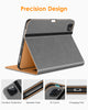 DTTO iPad Pro 12.9 6th / 5th / 4th / 3rd Generation Case 2022/2021/2020/2018, Premium Leather Folio Stand Cover with Built-in Apple Pencil Holder -Auto Wake/Sleep and Multi Viewing Angles,Brown