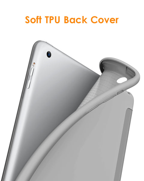 DTTO for iPad Air 1st Edition Case, (NOT for iPad Air 2 and Air 3) Ultra Slim Lightweight Smart Trifold Stand with Flexible Soft TPU Back Cover [Auto Sleep/Wake], Navy Blue