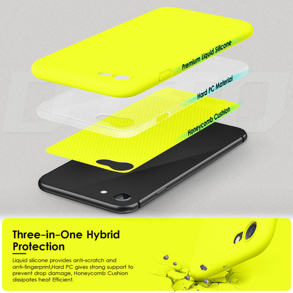 DTTOCASE for iPhone SE Case 2022/2020, iPhone 8 Case, iPhone 7 Case, Liquid Silicone Phone Case for iPhone SE 8 7 4.7 Inch, Colorful Silky-Soft Protective Cover for Girls Boys, and Women,Navy Blue