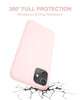 DTTO Compatible with iPhone 11 Case, [Romance Series] Full Covered Silicone Cover [Enhanced Camera and Screen Protection] with Honeycomb Grid Pattern Cushion for iPhone 11 6.1” 2019, Mint Green