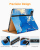 DTTO iPad Pro 12.9 6th / 5th / 4th / 3rd Generation Case 2022/2021/2020/2018, Premium Leather Folio Stand Cover with Built-in Apple Pencil Holder -Auto Wake/Sleep and Multi Viewing Angles,Brown