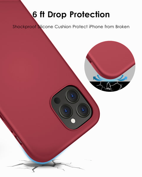 DTTO Compatible with iPhone 12/12 Pro Case,Shockproof Silicone [Romance Series] Cover [Enhanced Camera and Screen Protection] with Honeycomb Grid Cushion for iPhone 12 6.1” 2020,Midnight Green