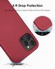 DTTO Compatible with iPhone 12/12 Pro Case,Shockproof Silicone [Romance Series] Cover [Enhanced Camera and Screen Protection] with Honeycomb Grid Cushion for iPhone 12 6.1” 2020,Midnight Green