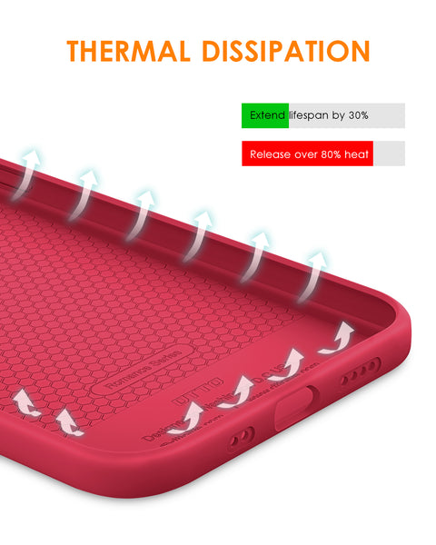 DTTO Compatible with iPhone 13 Mini Case, Shockproof Silicone [Romance Series] Cover [Enhanced Camera and Screen Protection] with Honeycomb Grid Cushion for iPhone 13 5.4 inch 2021, Black