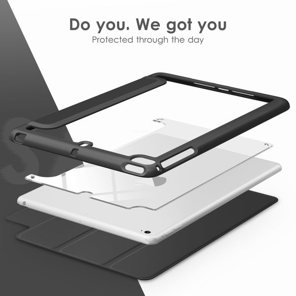 DTTOCASE Slim Clear Case for iPad Mini 4 5 3 2 1 (7.9 inch),TPU Shockproof Frame Cover[Support Auto Sleep/Wake] for iPad Mini 1st 2nd 3rd 4th 5th Generation - Rose Gold