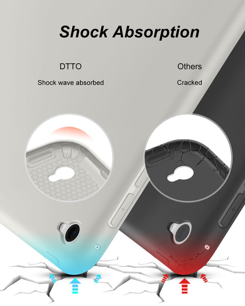 DTTO for iPad Air 2 Case (2014 Released), Ultra Slim Lightweight Smart Case Trifold Stand with Flexible Soft TPU Back Cover for Apple iPad Air 2 (Model A1566/A1567), Black