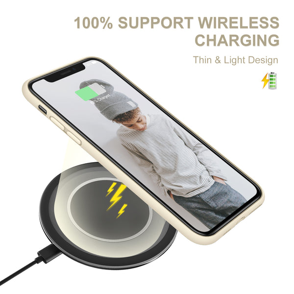 DTTO Compatible with iPhone 11 Case, [Romance Series] Full Covered Silicone Cover [Enhanced Camera and Screen Protection] with Honeycomb Grid Pattern Cushion for iPhone 11 6.1” 2019, Mint Green