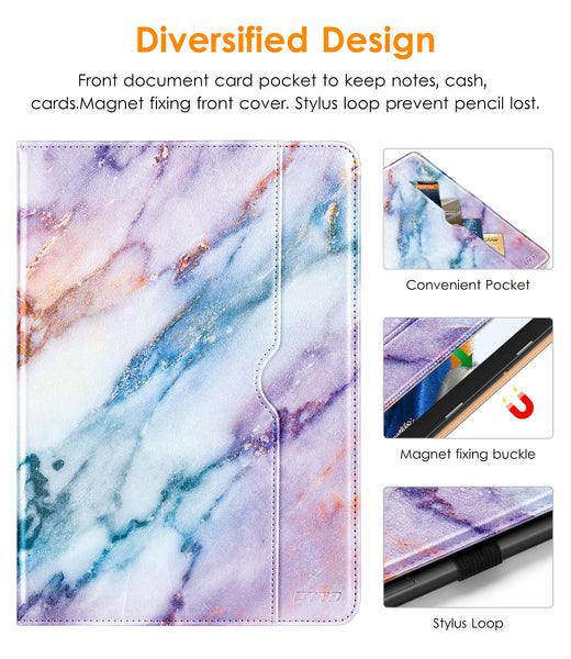 DTTO for Samsung Galaxy Tab A8 10.5 inch Case 2022, Premium Leather Business Folio Stand Cover with Built-in Hand Strap for Samsung Galaxy Tab A8 10.5’’ 2022 Model [SM-X200/X205/X207], Black