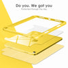 DTTOCASE iPad 10th Generation Case 2022, iPad 10.9 Inch Case with Clear Transparent Back and TPU Shockproof Frame Cover [Built-in Pencil Holder, Support Auto Sleep/Wake] -Black