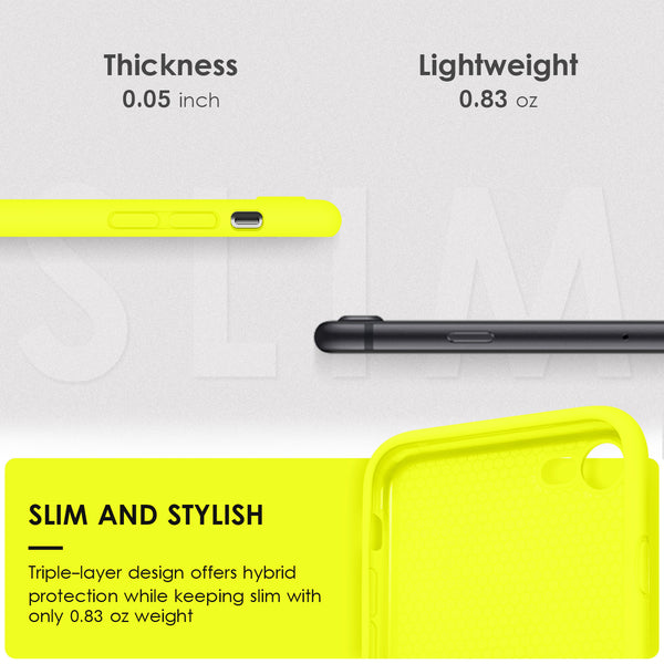 DTTOCASE for iPhone SE Case 2022/2020, iPhone 8 Case, iPhone 7 Case, Liquid Silicone Phone Case for iPhone SE 8 7 4.7 Inch, Colorful Silky-Soft Protective Cover for Girls Boys, and Women,Navy Blue