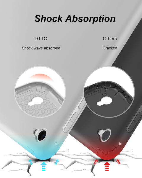 DTTO for iPad Air 2 Case (2014 Released), Ultra Slim Lightweight Smart Case Trifold Stand with Flexible Soft TPU Back Cover for Apple iPad Air 2 (Model A1566/A1567), Black