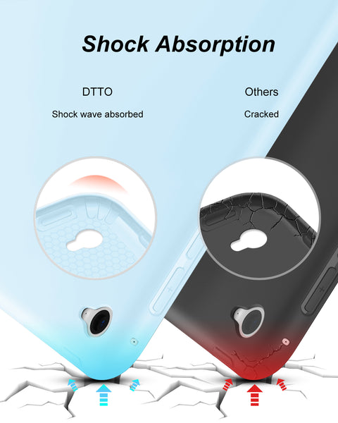 DTTO for iPad Air 2 Case (2014 Released), Ultra Slim Lightweight Smart Case Trifold Stand with Flexible Soft TPU Back Cover for Apple iPad Air 2 (Model A1566/A1567), Black