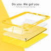 DTTOCASE iPad 10th Generation Case 2022, iPad 10.9 Inch Case with Clear Transparent Back and TPU Shockproof Frame Cover [Built-in Pencil Holder, Support Auto Sleep/Wake] -Watermelon
