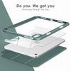 DTTOCASE iPad 10th Generation Case 2022, iPad 10.9 Inch Case with Clear Transparent Back and TPU Shockproof Frame Cover [Built-in Pencil Holder, Support Auto Sleep/Wake] -Black