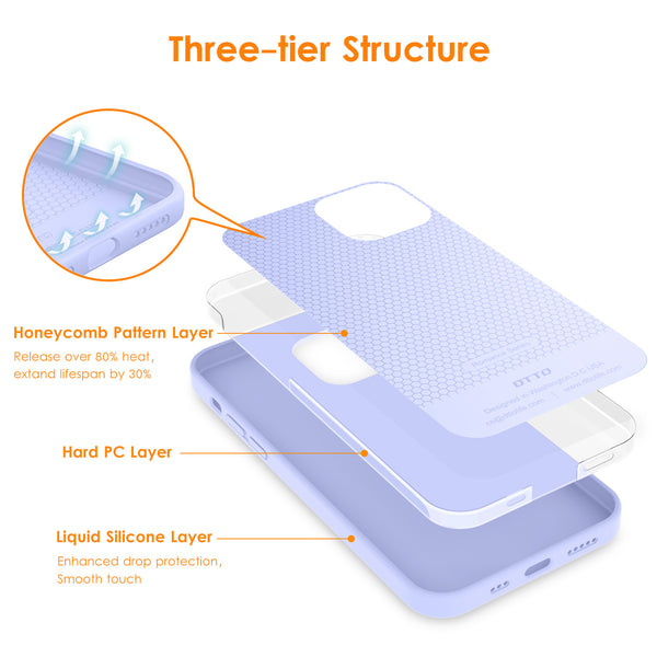 DTTO Compatible with iPhone 12/12 Pro Case,Shockproof Silicone [Romance Series] Cover [Enhanced Camera and Screen Protection] with Honeycomb Grid Cushion for iPhone 12 6.1” 2020,Midnight Green