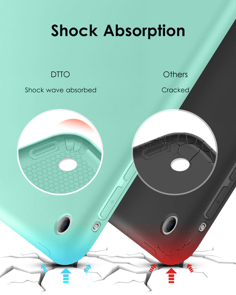 DTTO for iPad Air 1st Edition Case, (NOT for iPad Air 2 and Air 3) Ultra Slim Lightweight Smart Trifold Stand with Flexible Soft TPU Back Cover [Auto Sleep/Wake], Navy Blue