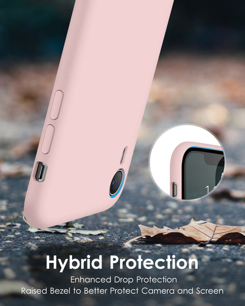 DTTO Compatible with iPhone XR Case, [Romance Series] Silicone Case with Hybrid Protection for iPhone XR 6.1 Inch - Black