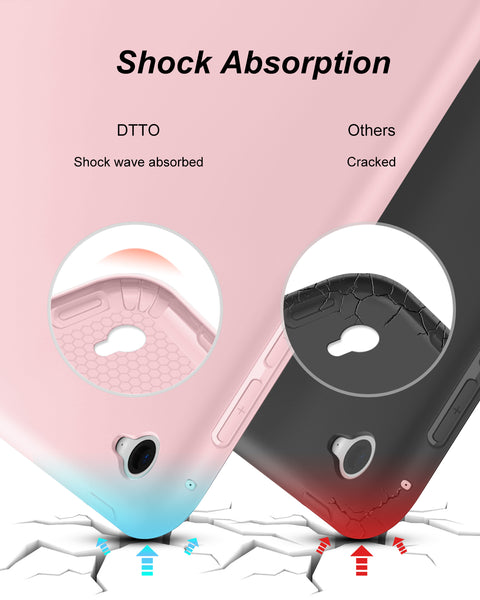 DTTO for iPad Air 2 Case (2014 Released), Ultra Slim Lightweight Smart Case Trifold Stand with Flexible Soft TPU Back Cover for Apple iPad Air 2 (Model A1566/A1567), Black