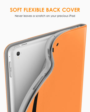 DTTO for iPad 9.7 Inch 5th/6th Generation 2018/2017 Case with Apple Pencil Holder, Premium Leather Folio Stand Cover Case for Apple iPad 9.7 inch, Also Fit iPad Pro 9.7/Air 2/Air - Black