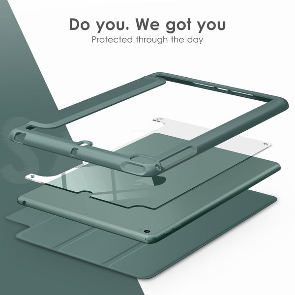 DTTOCASE Slim Clear Case for iPad Mini 4 5 3 2 1 (7.9 inch),TPU Shockproof Frame Cover[Support Auto Sleep/Wake] for iPad Mini 1st 2nd 3rd 4th 5th Generation - Rose Gold